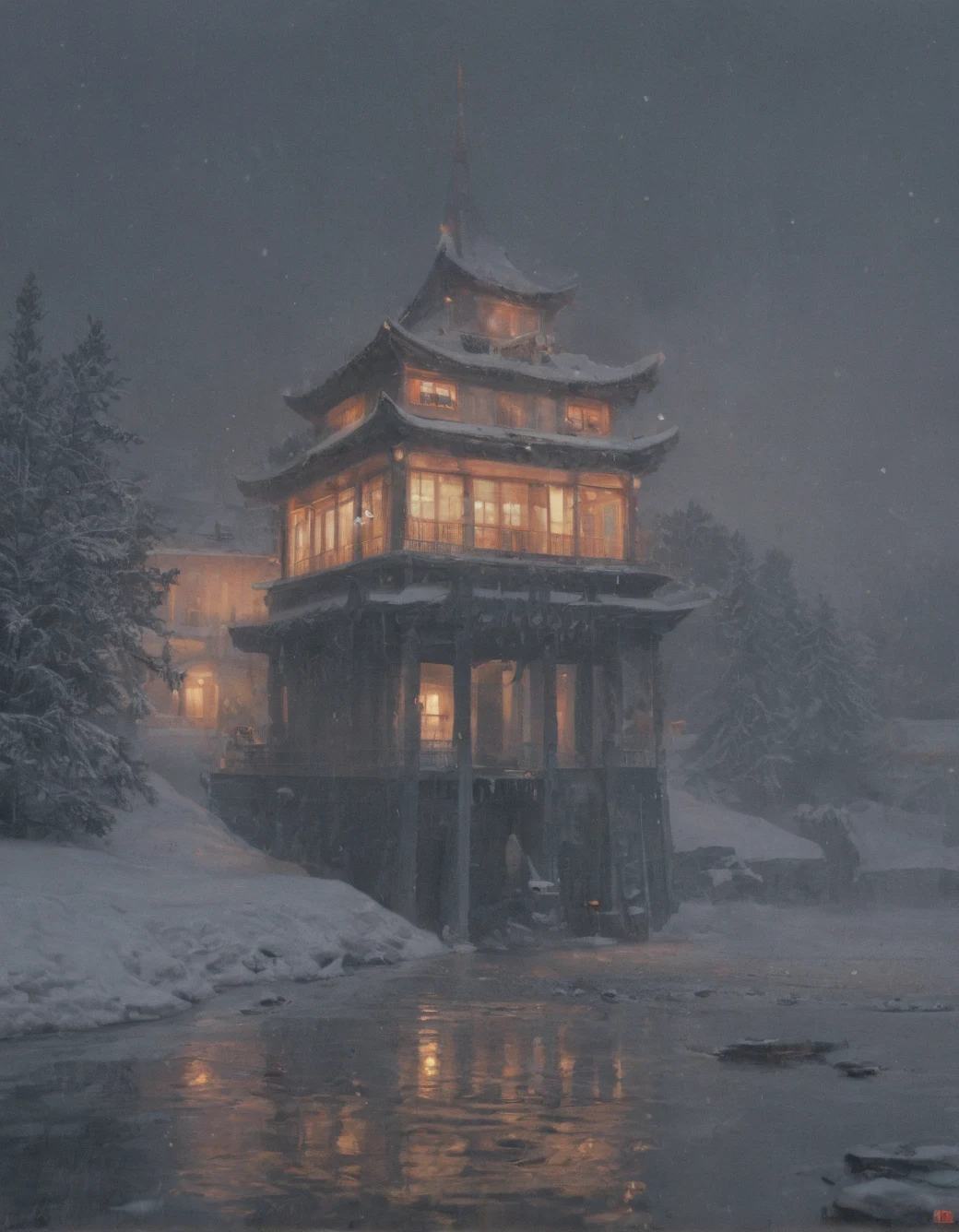 surrealism-east-asian-architecture-classical-oil-2e3b6c on Babes By Stable Yogi (Pony)