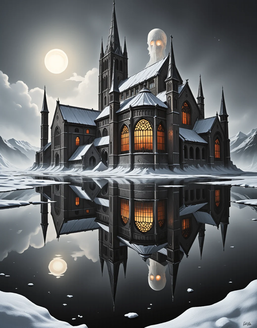 surrealism-east-asian-architecture-classical-oil-2e3b6c on FenrisXL + Flux