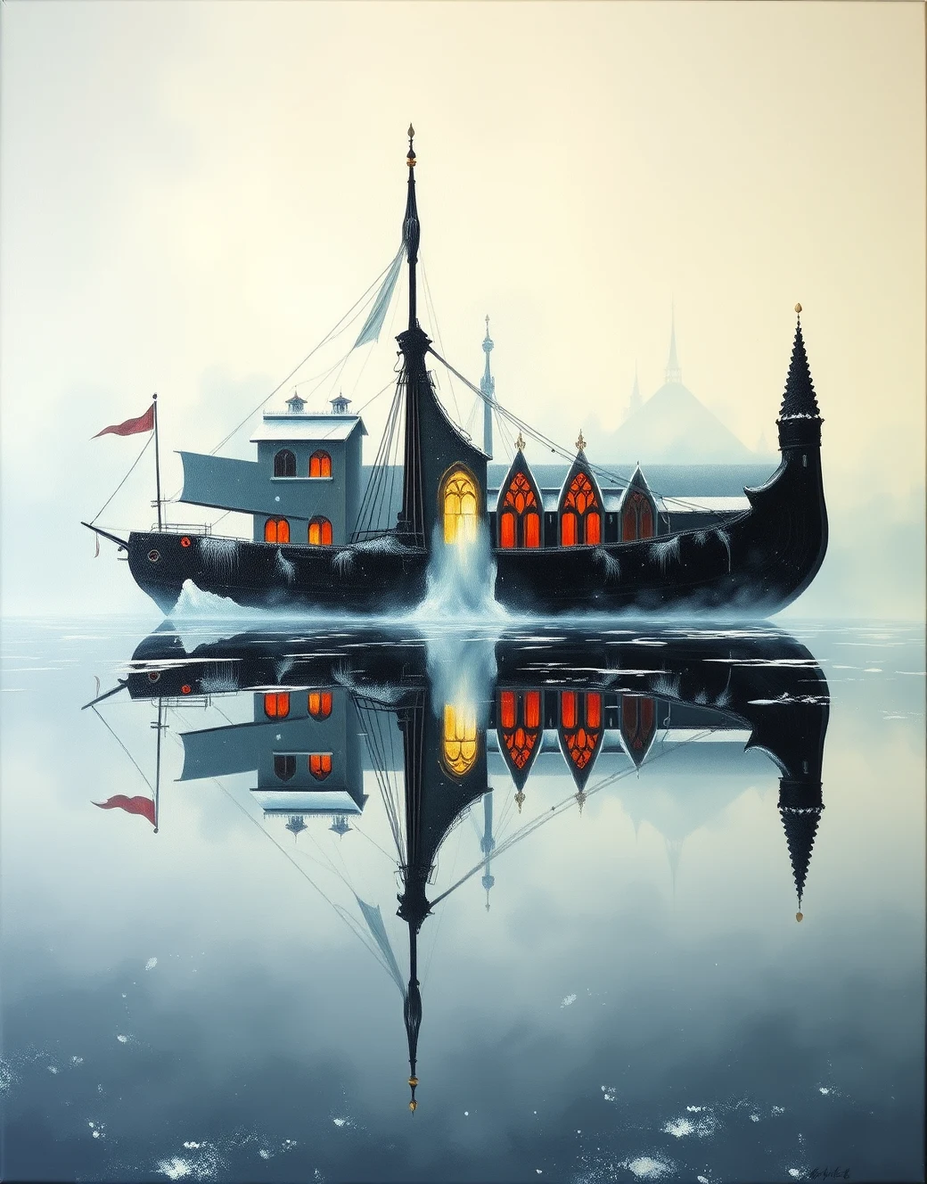 surrealism-east-asian-architecture-classical-oil-2e3b6c on FLUX.1 [schnell]