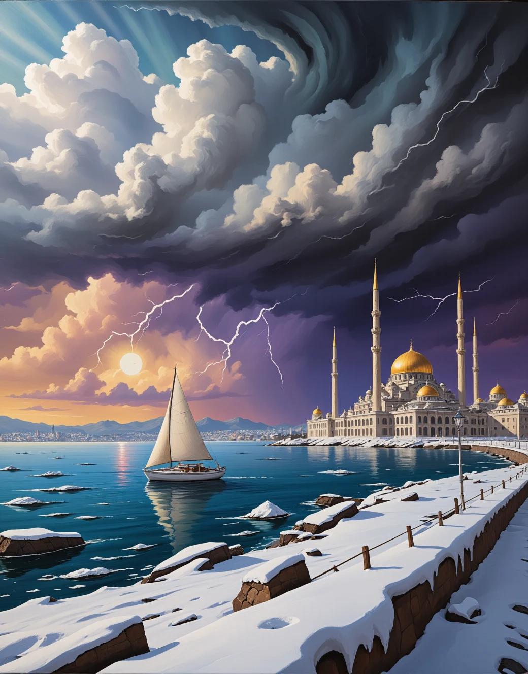 surrealism-east-asian-architecture-classical-oil-5981f7 on FenrisXL + Flux