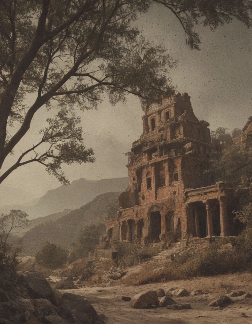 surrealism-east-asian-architecture-classical-oil-63f53a on CyberRealistic Pony