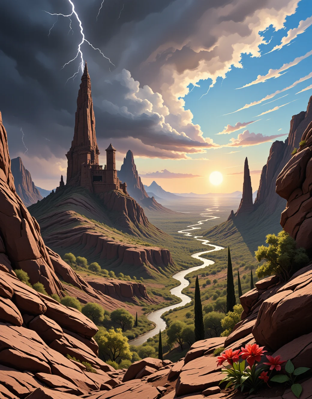 surrealism-east-asian-architecture-classical-oil-63f53a on FenrisXL + Flux