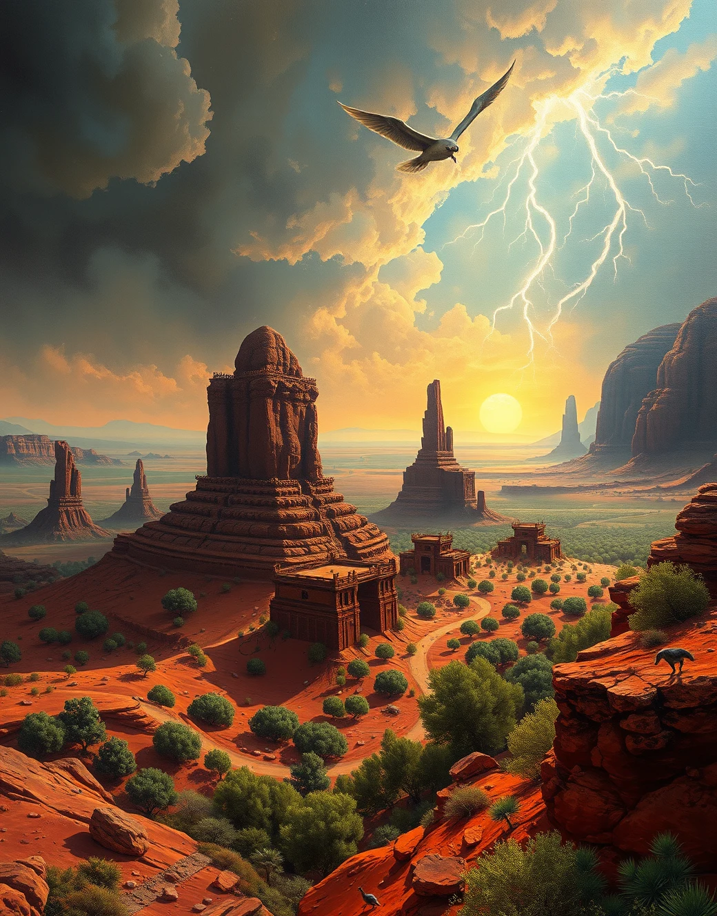 surrealism-east-asian-architecture-classical-oil-63f53a on FLUX.1 [schnell]