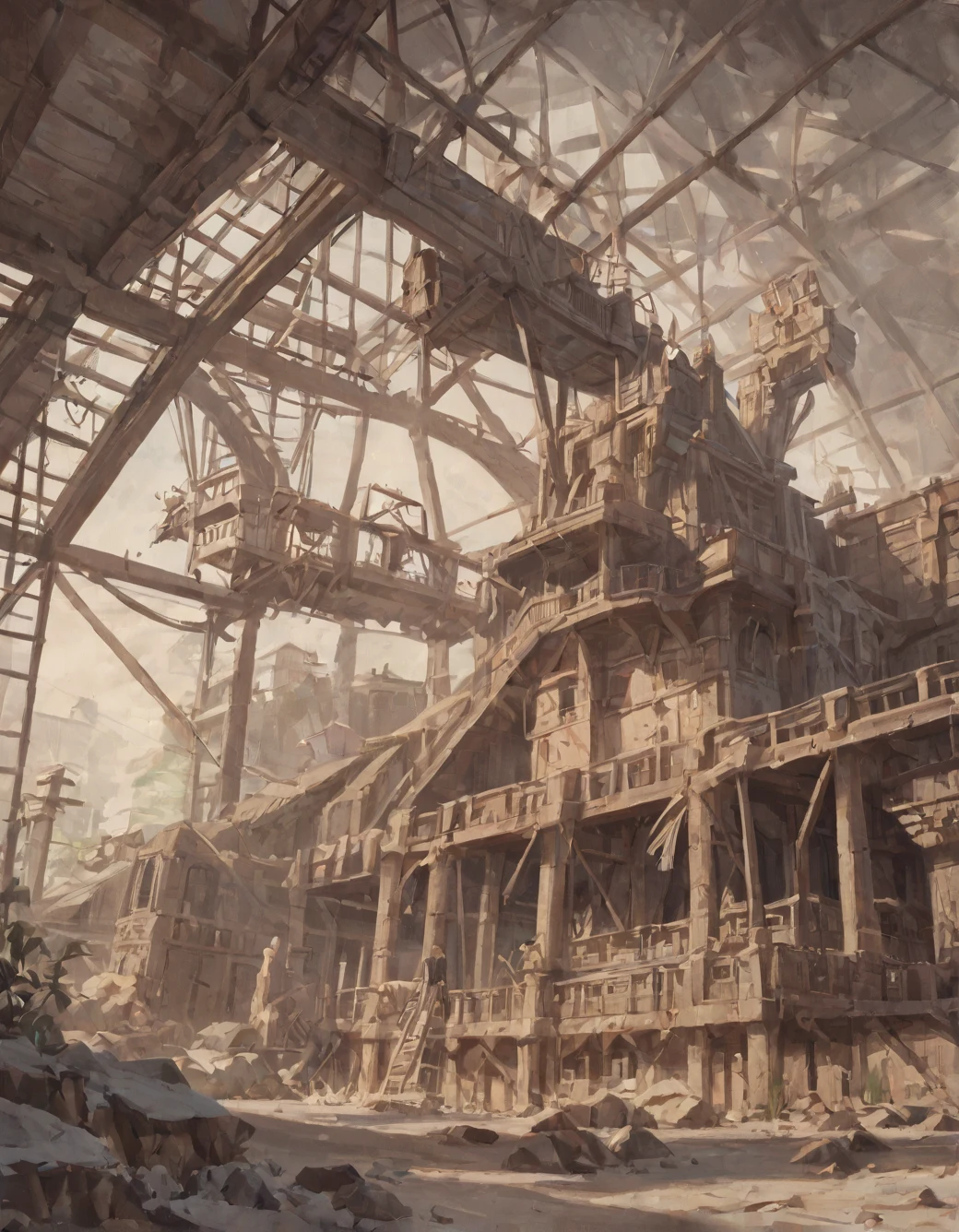 surrealism-east-asian-architecture-classical-oil-63f53a on WAI-ANI-PONYXL