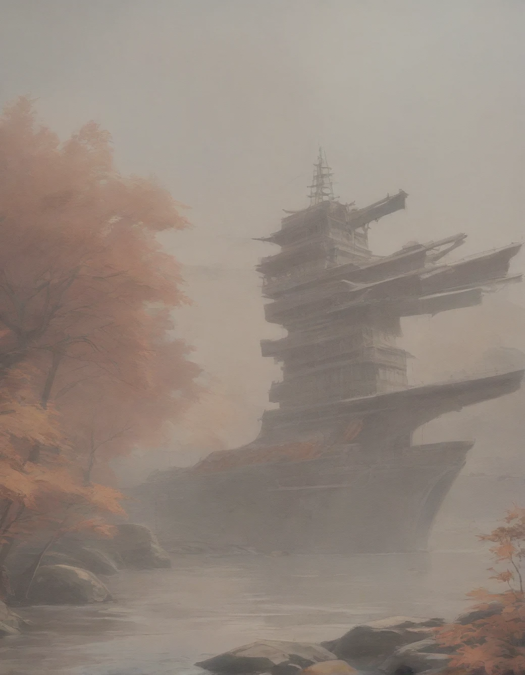 surrealism-east-asian-architecture-classical-oil-6b9cb3 on boleromix(Pony)