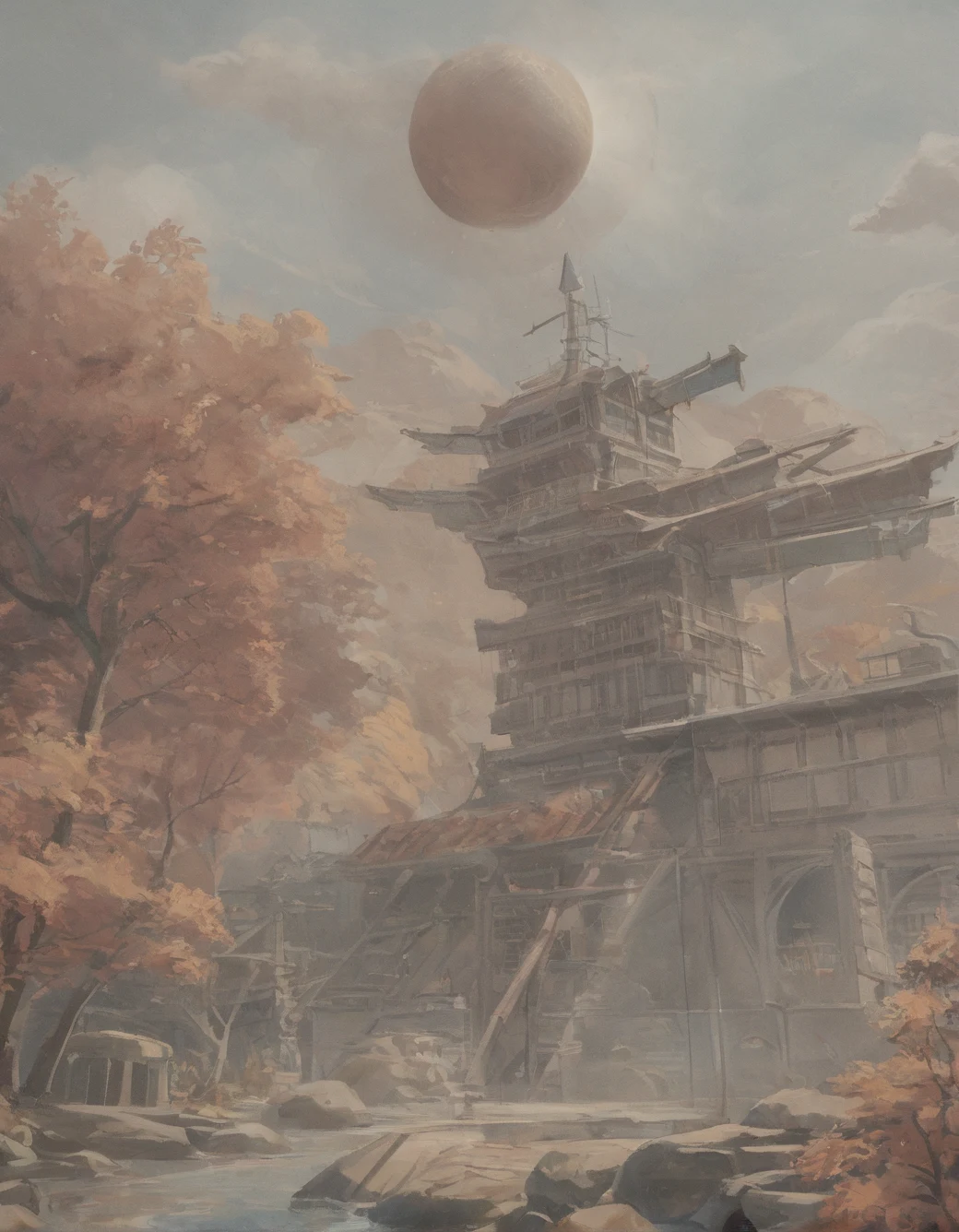 surrealism-east-asian-architecture-classical-oil-6b9cb3 on Prefect Pony XL