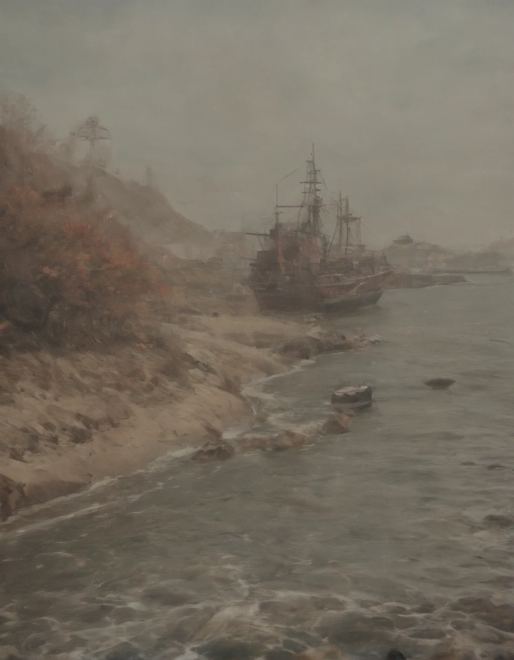 surrealism-east-asian-architecture-classical-oil-6b9cb3 on Realism By Stable Yogi (Pony)