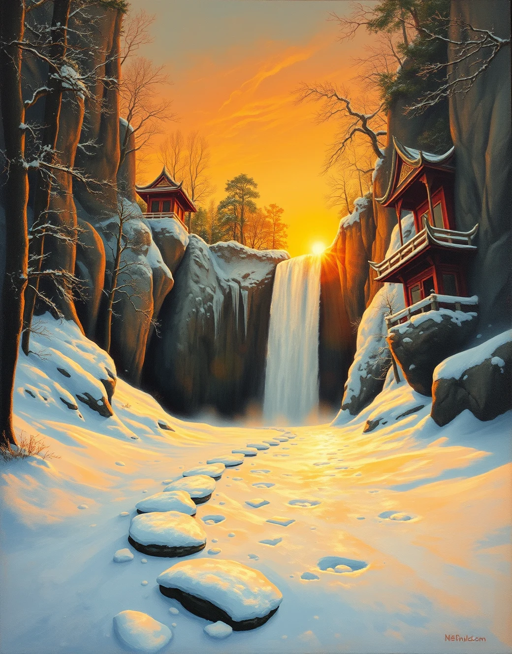 surrealism-east-asian-architecture-classical-oil-86b57a on FLUX.1 [schnell]