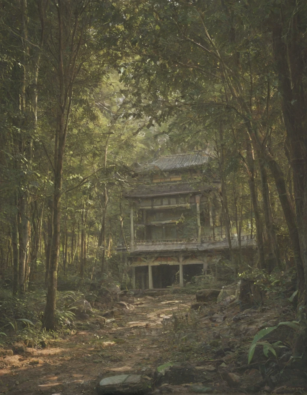 surrealism-east-asian-architecture-classical-oil-b94f67 on Babes By Stable Yogi (Pony)