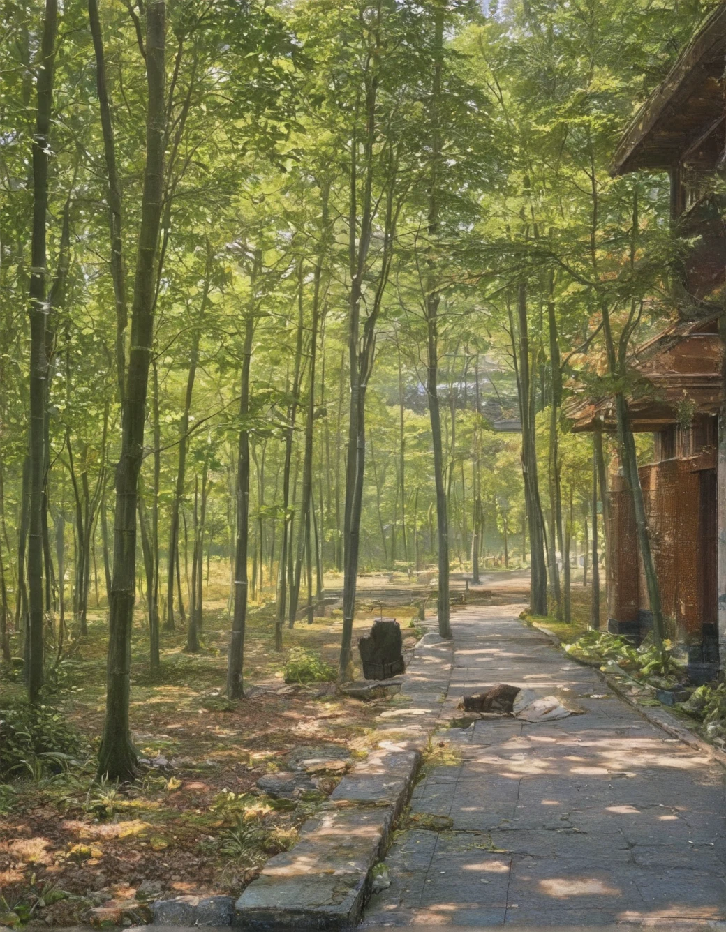 surrealism-east-asian-architecture-classical-oil-b94f67 on ✨ JANKU Trained + Chenkin & NoobAI + RouWei Illustrious XL ✨