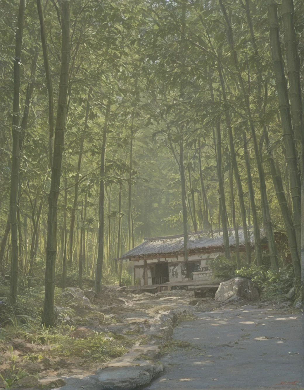 surrealism-east-asian-architecture-classical-oil-b94f67 on One obsession