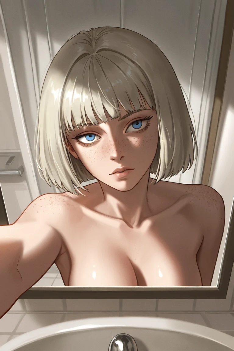 topless-selfie-bathroom-with-led-mirror-de6789 on WAI-illustrious-SDXL