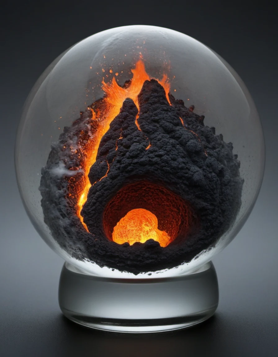 ultradetailed-ultrarealistic-photography-lava-avalanche-glass-10fa6d on epiCRealism XL