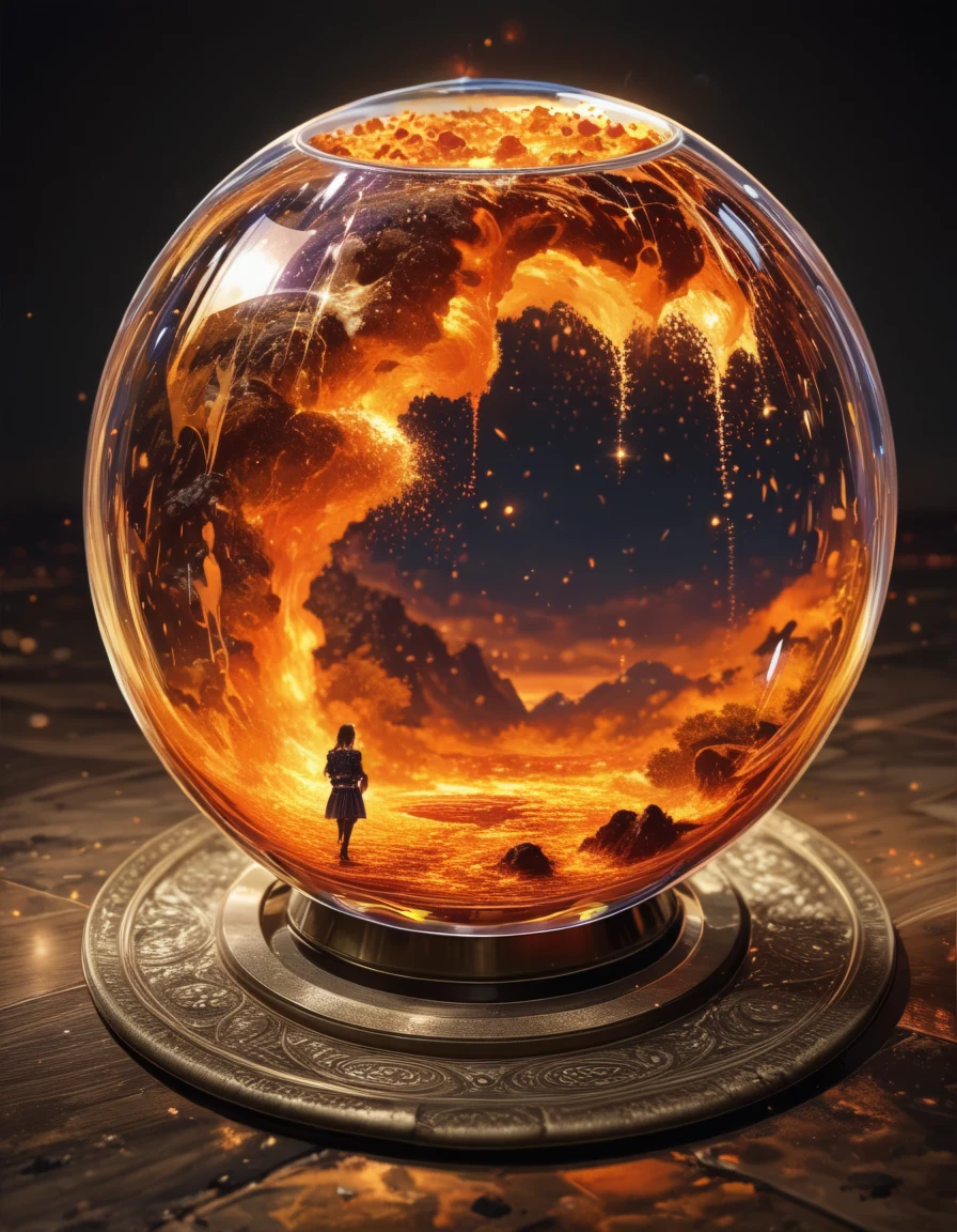 ultradetailed-ultrarealistic-photography-lava-avalanche-glass-10fa6d on ✨ JANKU Trained + Chenkin & NoobAI + RouWei Illustrious XL ✨