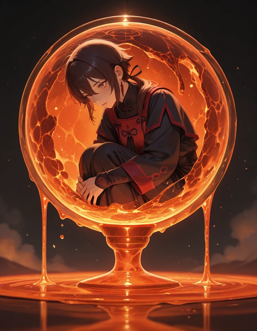 ultradetailed-ultrarealistic-photography-lava-avalanche-glass-10fa6d on Nova Anime XL