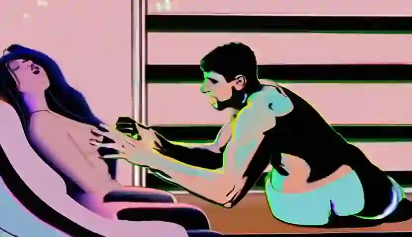 sl0m0tw3rk, a naked man and a naked woman having sex. on Wan 2.2 I2V A14B