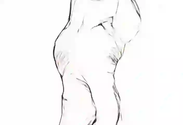 Woman sitting facing the camera, front view, symmetrical pose, centered on LTX Video 2.3